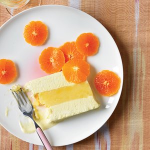 Vanilla Semifreddo and Orange Sorbet Terrine