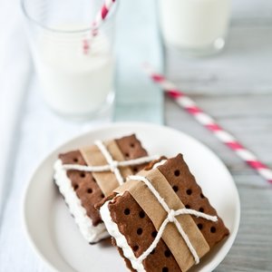 Vanilla Bean Chocolate Ice Cream Sandwiches