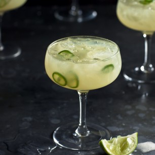 Sour Apple and Green Chilli Margaritas