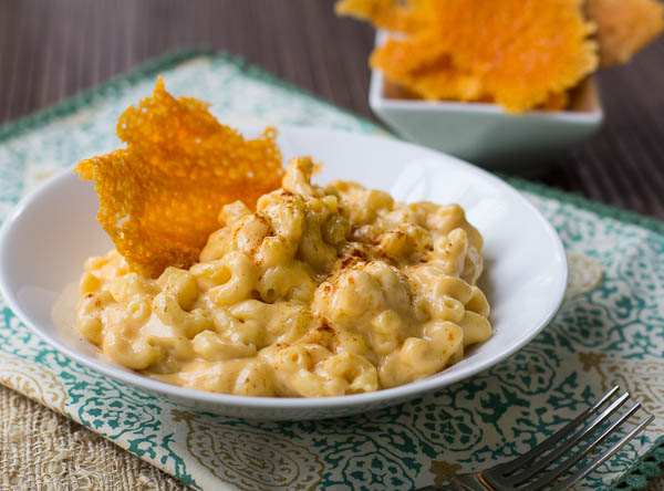 Stovetop Mac and Cheese with Cheese Crisps